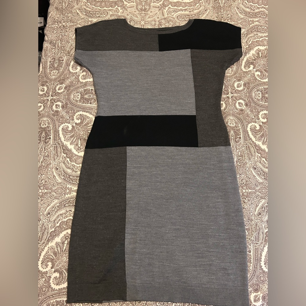 Limited, Color Block Sweater Dress, size Medium, Dolman